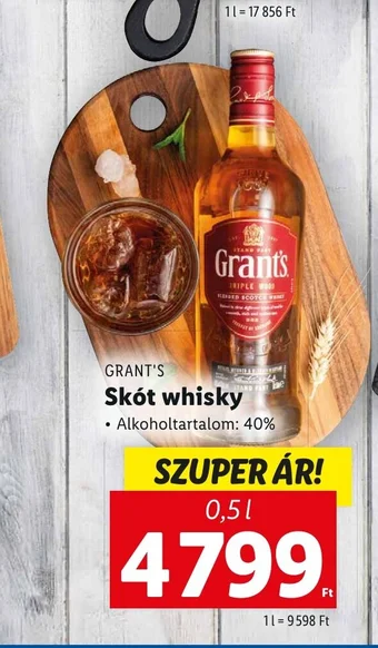 GRANT S Skót whisky 0,5l