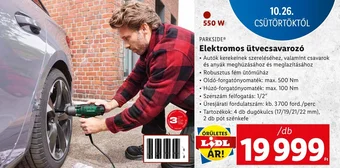 Lidl PARKSIDE Elektromos ütvecsavarozó ajánlat