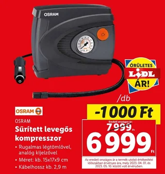 OSRAM Sűrített levegős kompresszor