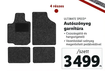 Lidl ULTIMATE SPEED Autószőnyeg garnitúra ajánlat