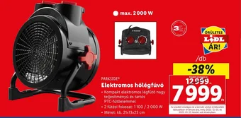 Lidl PARKSIDE Elektromos hőlégfúvó ajánlat