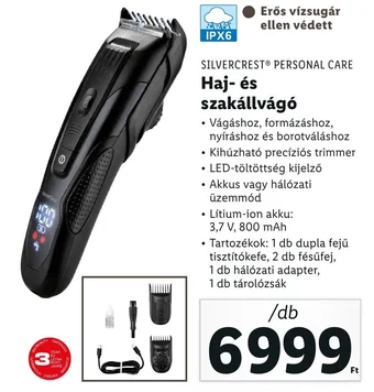 Lidl SILVERCREST PERSONAL CARE Haj és szakállvágó ajánlat