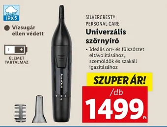 Lidl SILVERCREST PERSONAL CARE Univerzális szőrnyíró ajánlat