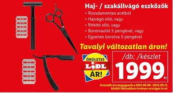 Lidl Haj szakállvágó eszközök ajánlat