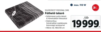 Lidl SILVERCREST PERSONAL CARE Fűthető takaró 1 db ajánlat