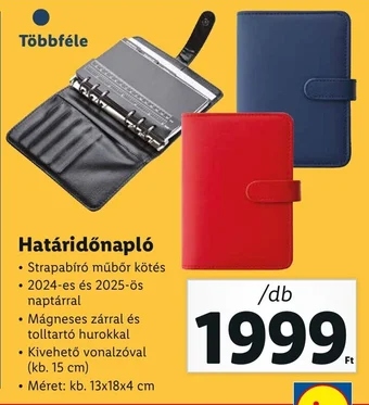 Határidőnapló 1 db