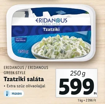Lidl ERIDANOUS Tzatziki saláta 250 g ajánlat