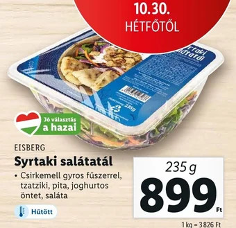 Lidl EISBERG Syrtaki salátatál 235 g ajánlat