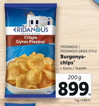 ERIDANOUS Burgonya-chips 200 g