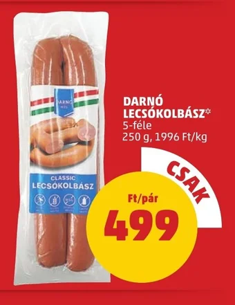 PENNY DARNÓ LECSÓKOLBÁSZ 250 g ajánlat