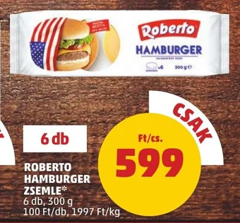 ROBERTO HAMBURGER ZSEMLE 6 db