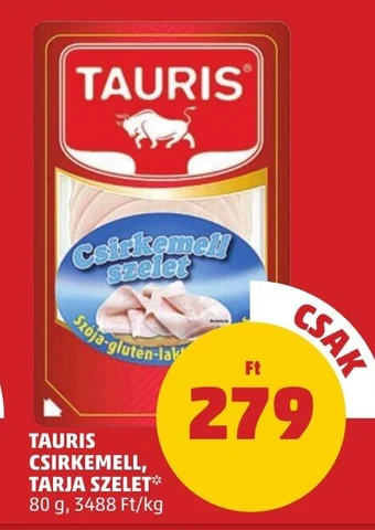 PENNY TAURIS CSIRKEMELL, TARJA SZELET 80 g ajánlat