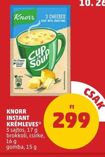 PENNY KNORR INSTANT KRÉMLEVES 15 - 17 g ajánlat
