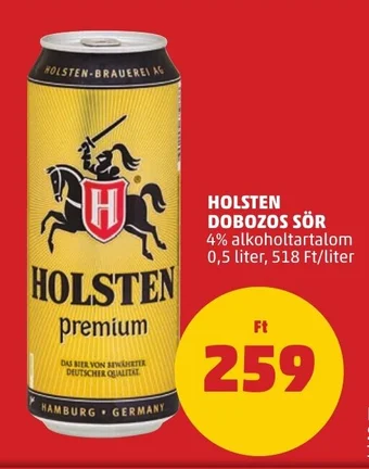PENNY HOLSTEN DOBOZOS SÖR 0,5 l ajánlat