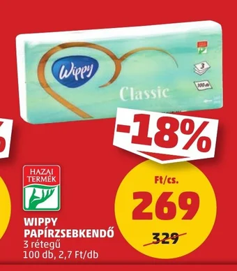 PENNY WIPPY PAPÍRZSEBKENDŐ 100 db ajánlat