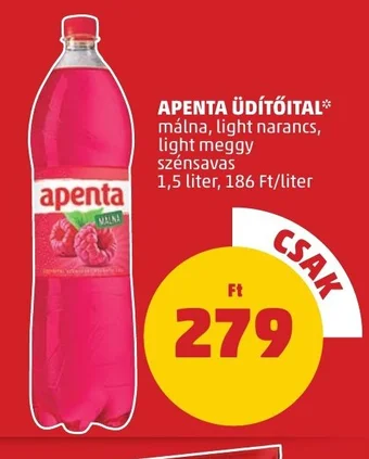 PENNY APENTA ÜDÍTŐITAL 1,5 l ajánlat