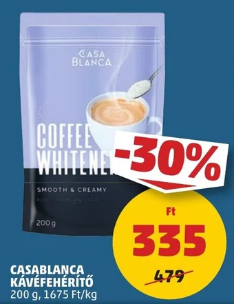 PENNY CASABLANCA KÁVÉFEHÉRÍTŐ 200 g ajánlat