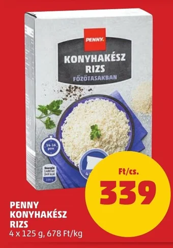 PENNY PENNY KONYHAKÉSZ RIZS 4 x 125 g ajánlat