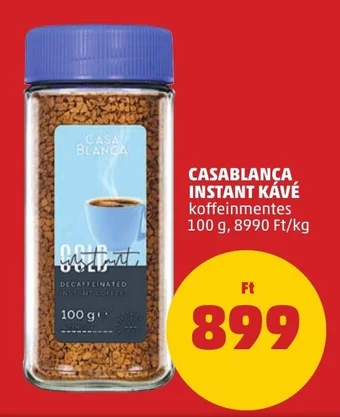 PENNY CASABLANCA INSTANT KÁVÉ 100 g ajánlat