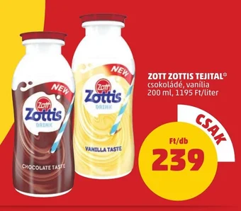 PENNY ZOTT ZOTTIS TEJITAL 200 ml ajánlat