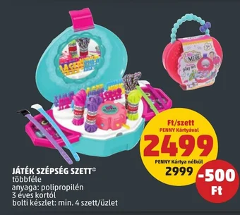 PENNY JÁTÉK SZÉPSÉG SZETT ajánlat
