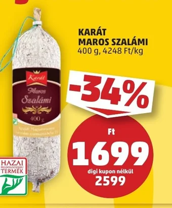 PENNY KARÁT MAROS SZALÁMI 400 g ajánlat