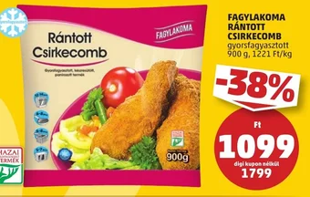 PENNY FAGYLAKOMA RÁNTOTT CSIRKECOMB 900 g ajánlat
