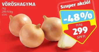 ALDI VÖRÖSHAGYMA 1 kg ajánlat