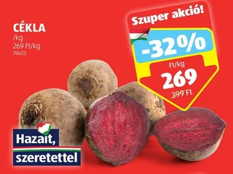ALDI CÉKLA 1 kg ajánlat