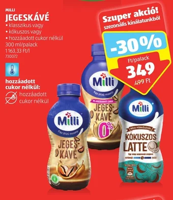 ALDI MILLI JEGESKÁVÉ 300 ml ajánlat