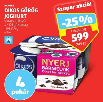 ALDI DANONE OIKOS GÖRÖG JOGHURT 4 x 125 g ajánlat