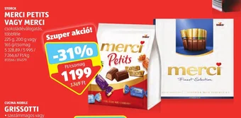 ALDI STORCK MERCI PETITS VAGY MERCI 225 - 165 g ajánlat