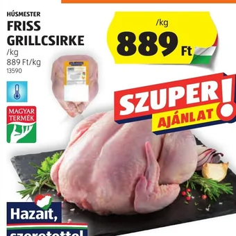 ALDI HÚSMESTER FRISS GRILLCSIRKE 1 kg ajánlat