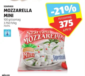 ALDI SZARVASI MOZZARELLA MINI 100 g ajánlat