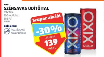 ALDI XIXO SZÉNSAVAS ÜDÍTŐITAL 250 ml ajánlat