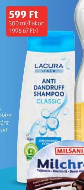 ALDI LACURA HAIR SAMPON KORPÁSODÁS ELLEN 300 ml ajánlat