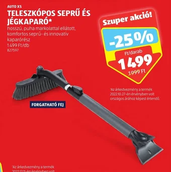 ALDI AUTO XS TELESZKÓPOS SEPRŰ ÉS JÉGKAPARÓ 1 db ajánlat