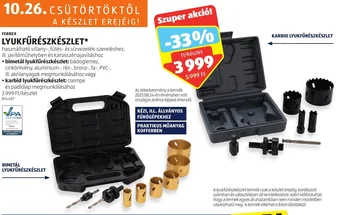 ALDI FERREX ly LYUKFŰRÉSZKÉSZLET ajánlat
