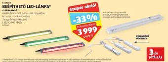 ALDI CASALUX BEÉPÍTHETŐ LED-LÁMPA 3 - 1 db ajánlat