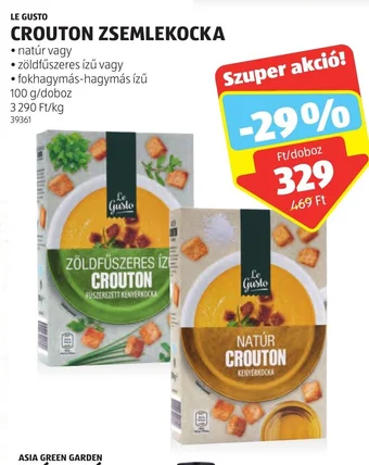 ALDI LE GUSTO CROUTON ZSEMLEKOCKA 100 g ajánlat