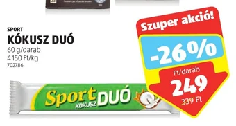 ALDI SPORT KÓKUSZ DUÓ 60 g ajánlat