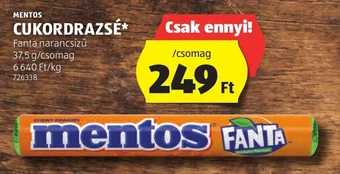 MENTOS CUKORDRAZSÉ 37,5 g