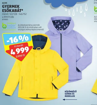 ALIVE GYERMEK ESŐKABÁT 1 db