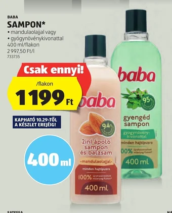 ALDI BABA SAMPON 400 ml ajánlat