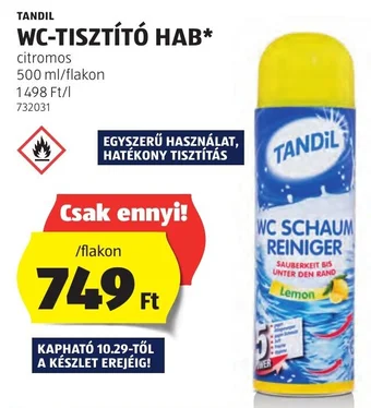 TANDIL WC-TISZTÍTÓ HAB 500 ml