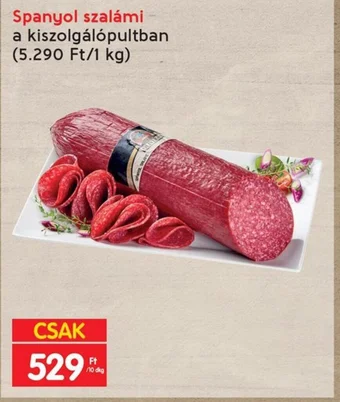 Interspar Spanyol szalámi 10 dkg ajánlat