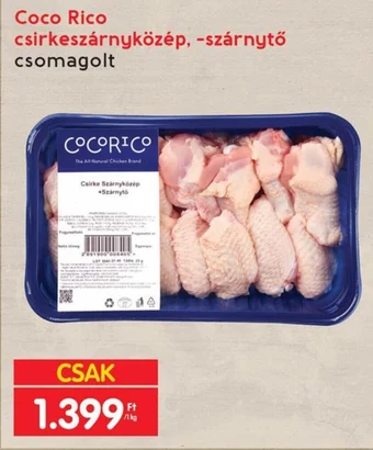 Interspar Coco Rico csirkeszárnyközép, -szárnytő 1 kg ajánlat