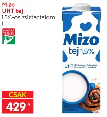 Interspar Mizo UHT tej 1 l ajánlat