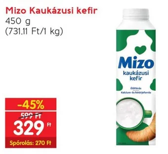 Interspar Mizo Kaukázusi kefir 450 g ajánlat