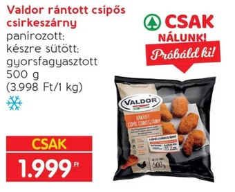 Interspar Valdor rántott csípős csirkeszárny 500 g ajánlat